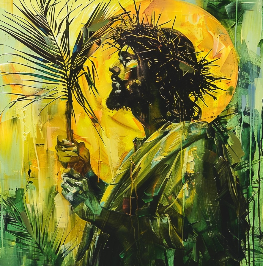 Jesus w/ Palms